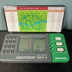 Vintage Two Player Championship Golf II‎ Electronic LCD Game Radio Shack 60-2423